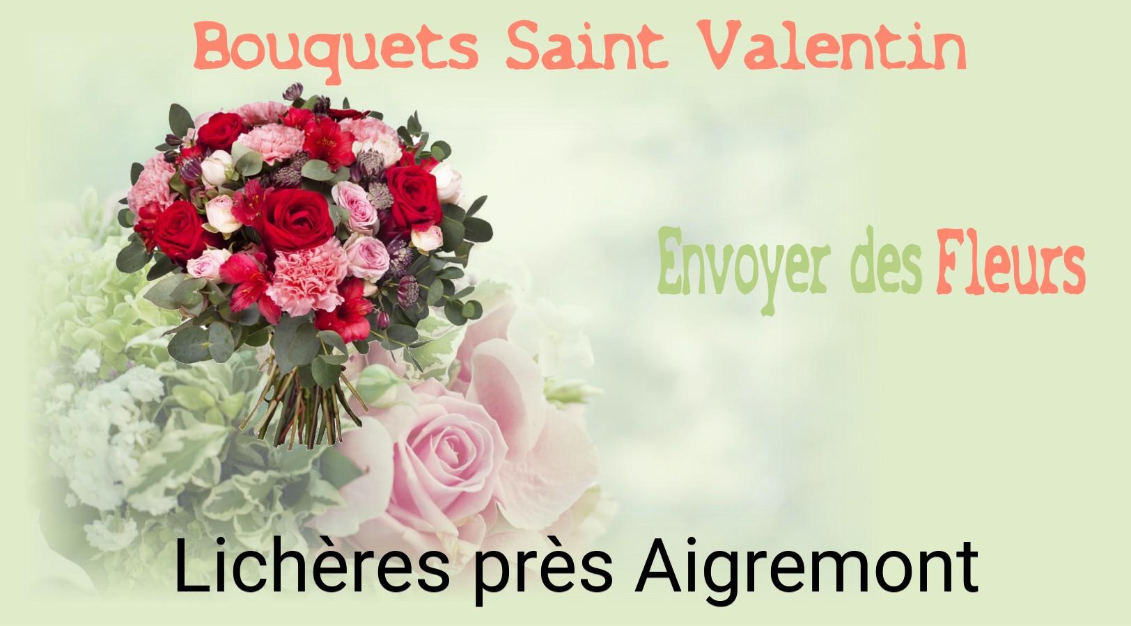 Roses de Saint-Valentin livrées à Lichères-près-Aigremont